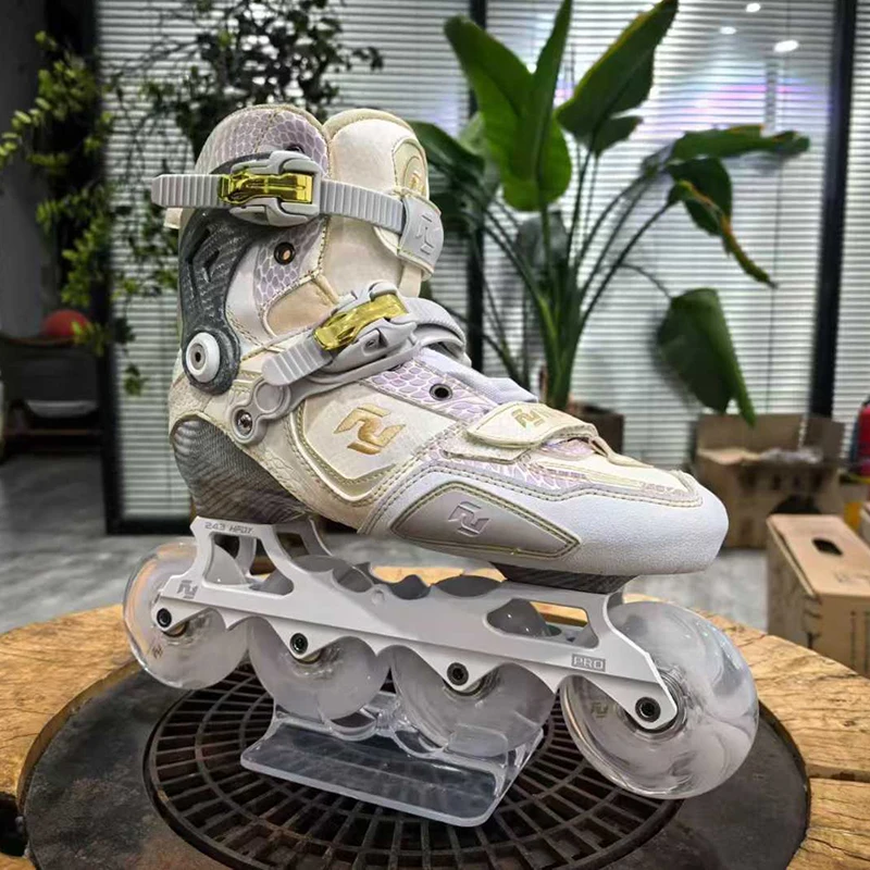 

new Carbon Fiber Roller Skates Fancy Competition Shoes Flat Figure Speed Skating Skates Shoes for Child Adults