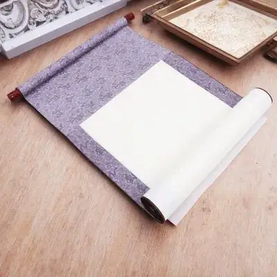 ورق الخط الصيني التمرير الفارغ لطلاء شوان الفن الجدار الشنق ممارسة ورقة اللوحة لوازم مخطوطات فارغة ورقة #6