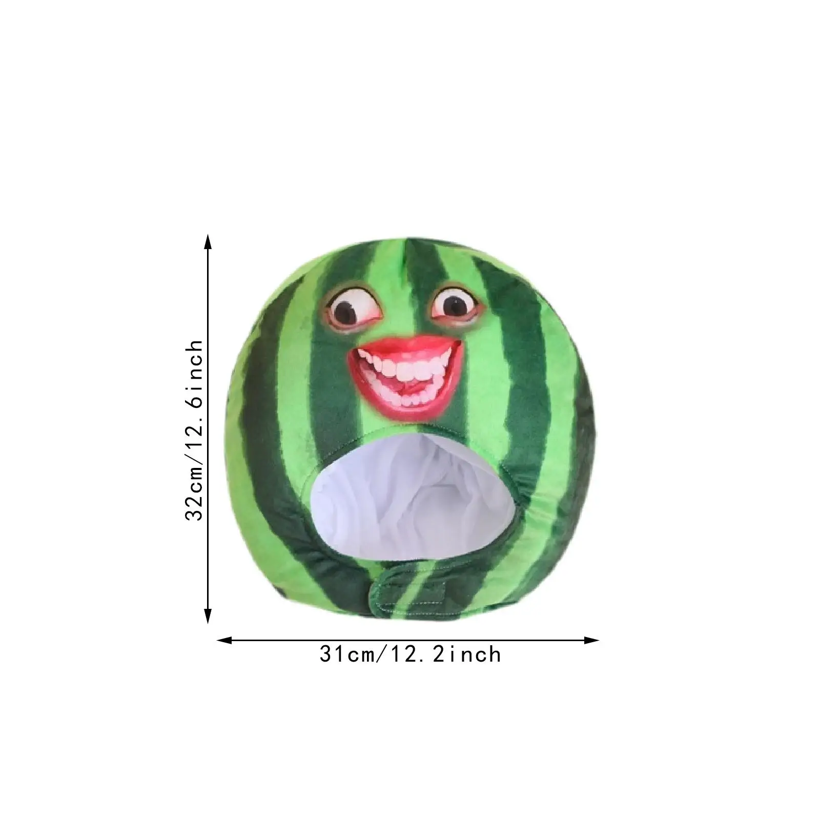 플러시 과일 모자 수박 모자 만화 귀여운 어린이 및 성인용 재미있는 헤드웨어