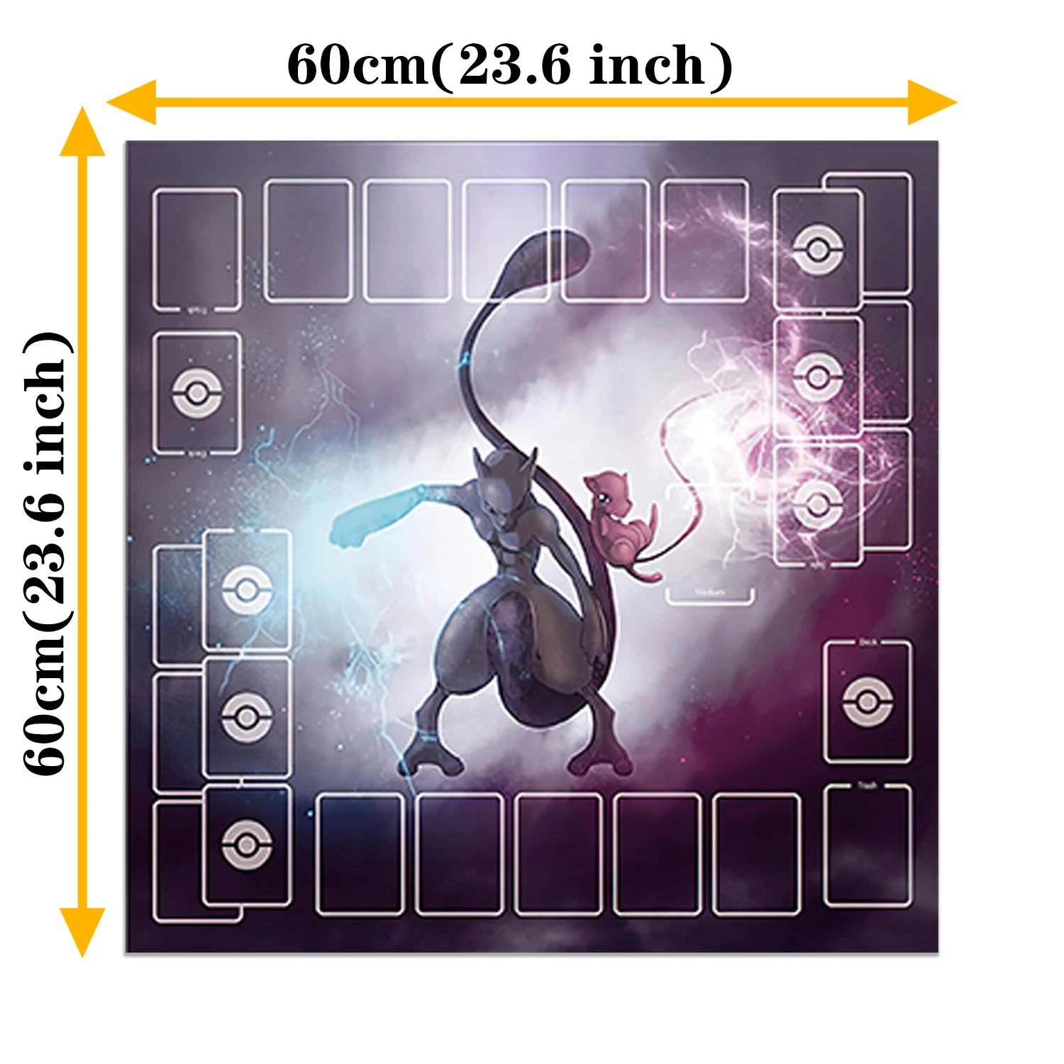 

PTCG Card Playmat Game Battle Collection Cards Mat Kids Toys for Gift