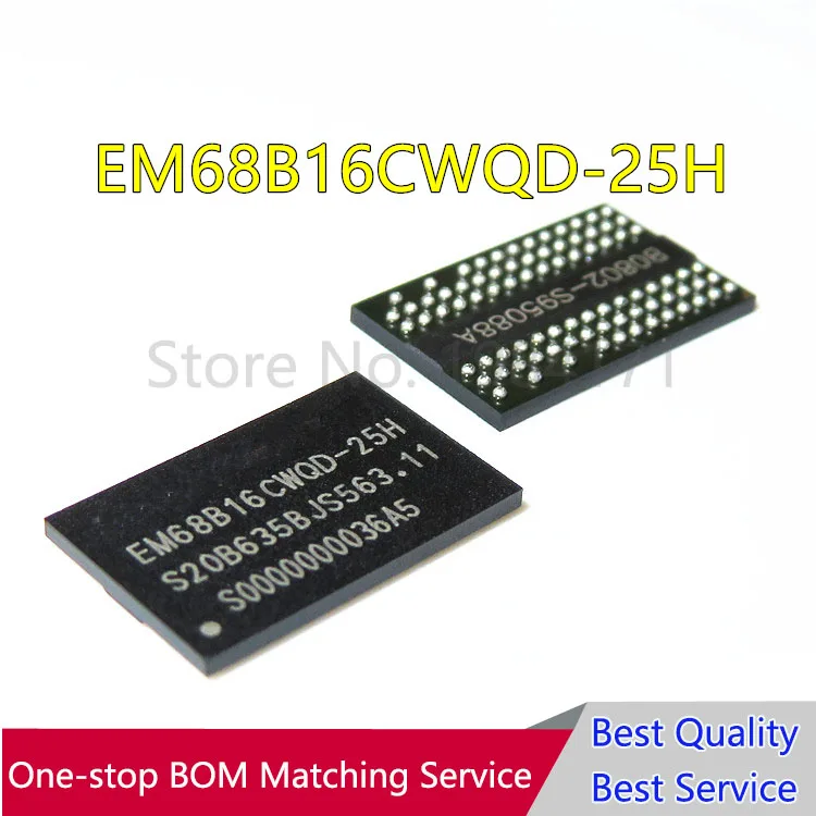 5PCS EM68B16CWQD-25H BGA NEW