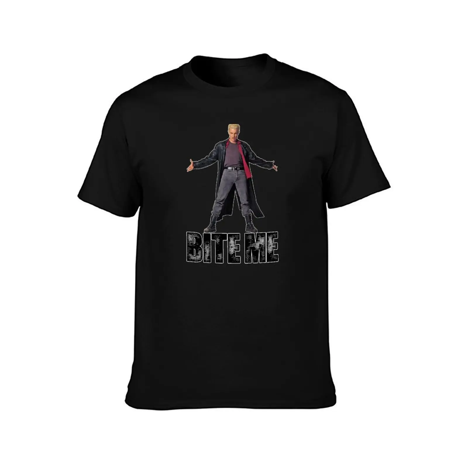 Spike from Buffy - Bite Me T-Shirt Holiday Lightweight T-Shirt