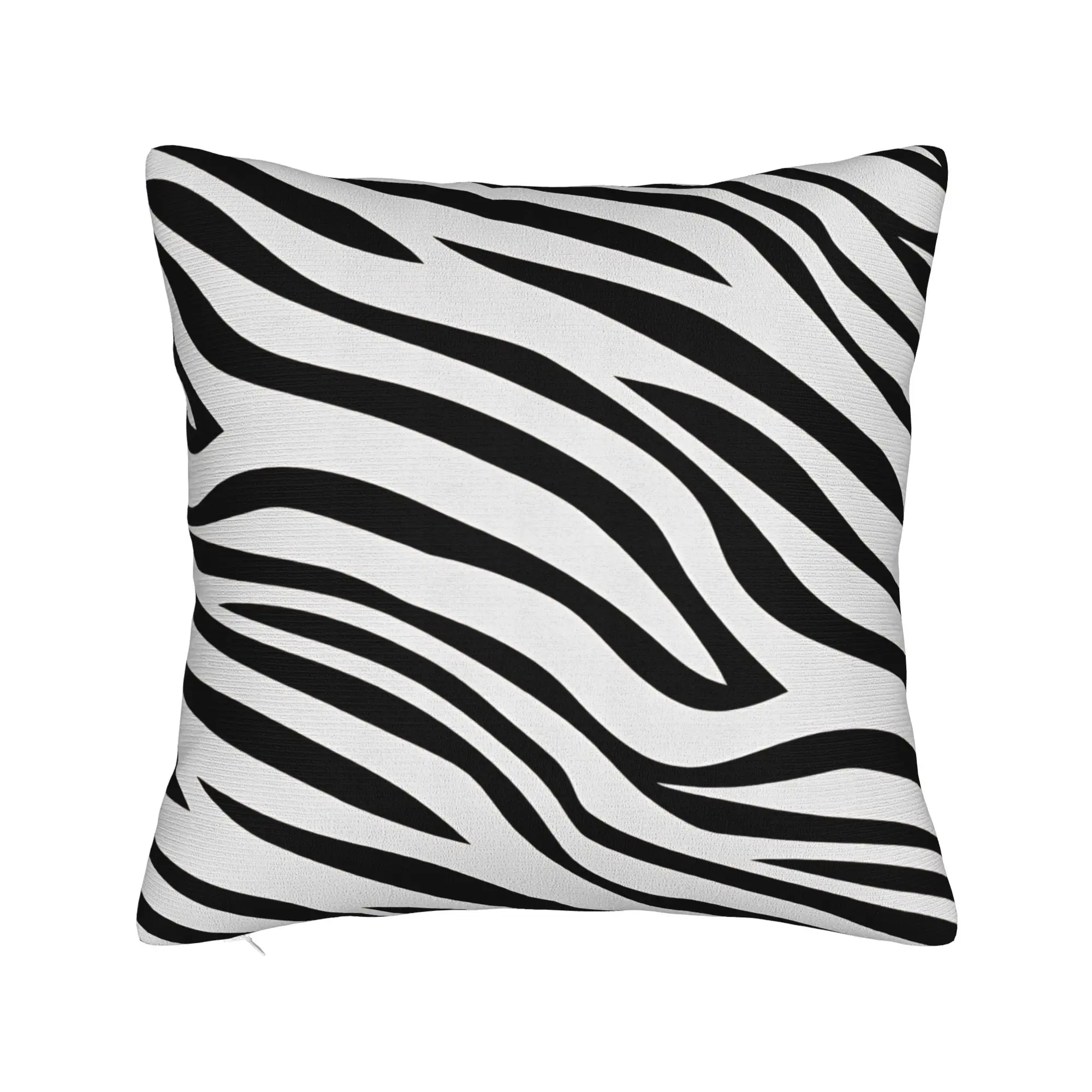 Pillow Cover Black White Zebra Stripe  Kawaii Pillow Case For Living Room Bed Chair Pillowcases