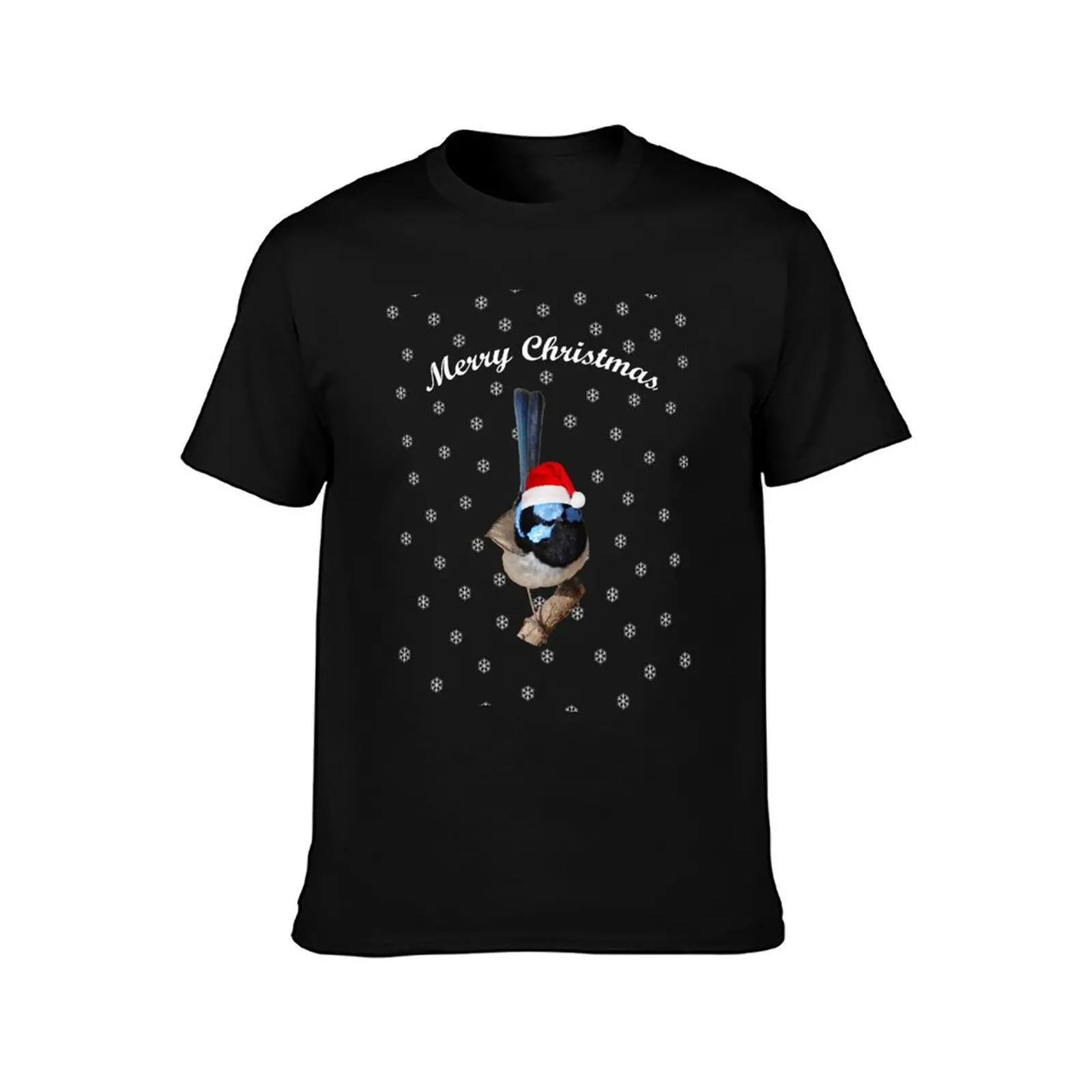 Merry Christmas Superb fairy-wren T-Shirt man t shirt vintage t shirts t shirts men