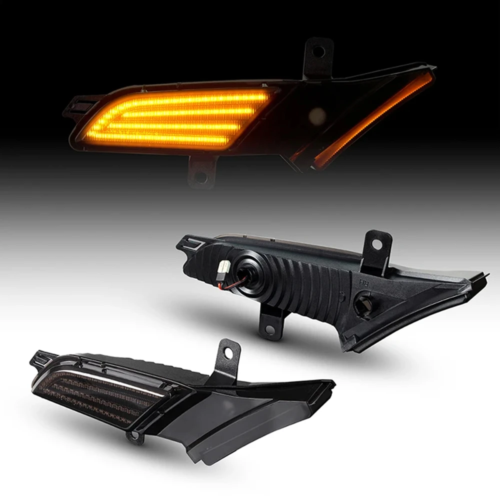 

For Porsche Cayenne 957 2007-2010 Dynamic LED Side Marker Lights Car Turn Signal Lamps 95563103510 95563103610 yellow light