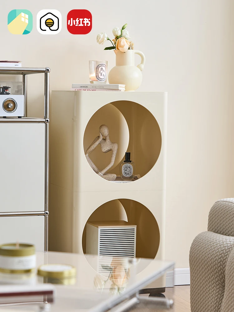 Cave Cart Thickened Abs Storage Rack Storage Cabinet Multi-Layer Bedside Cabinet Bedside Table Living Room Sofa Side Table