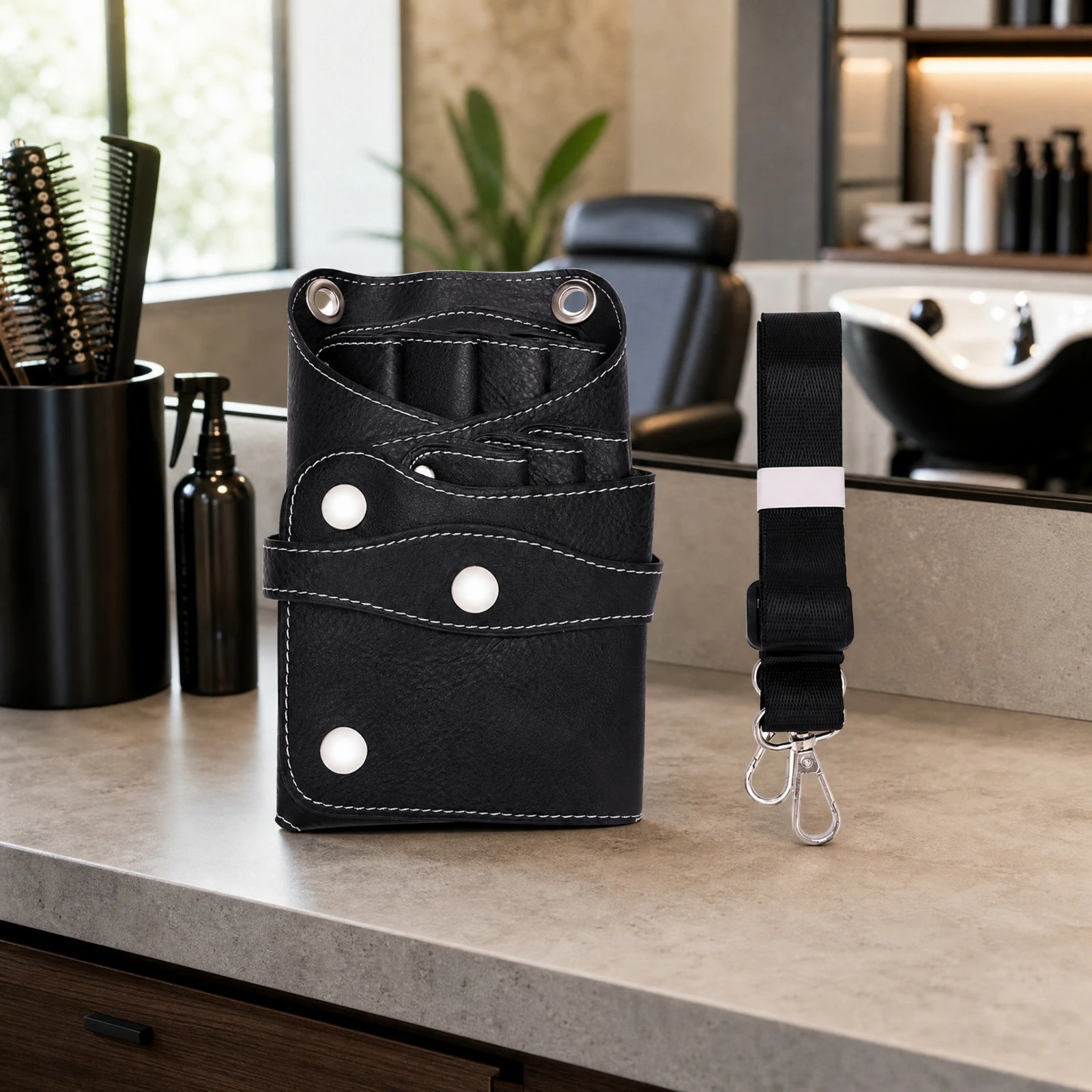 Hairstylist Tool Bag with Shoulder Strap Compact Hairdressing Tool Organizer Bag Lightweight Professional for Hairstylists