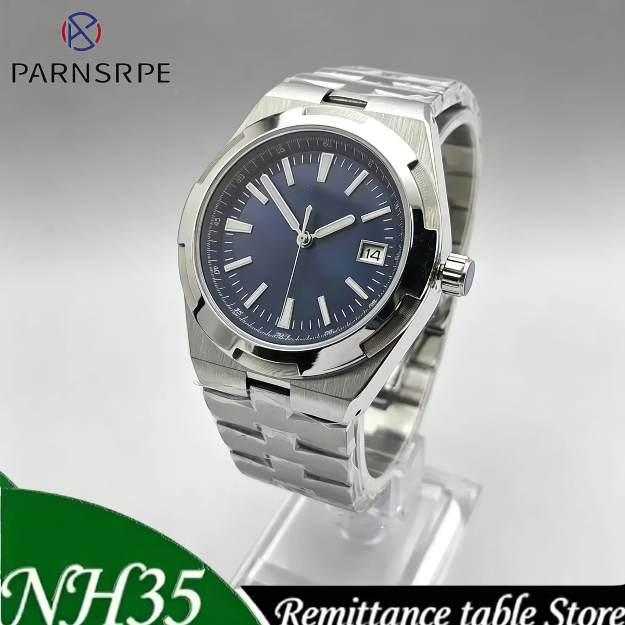 2026 New Model PARNSRPE Luxury Men's Wristwatch, NH35 Mechanical, Stainless Steel, Sapphire Material, Water-Resistant Function