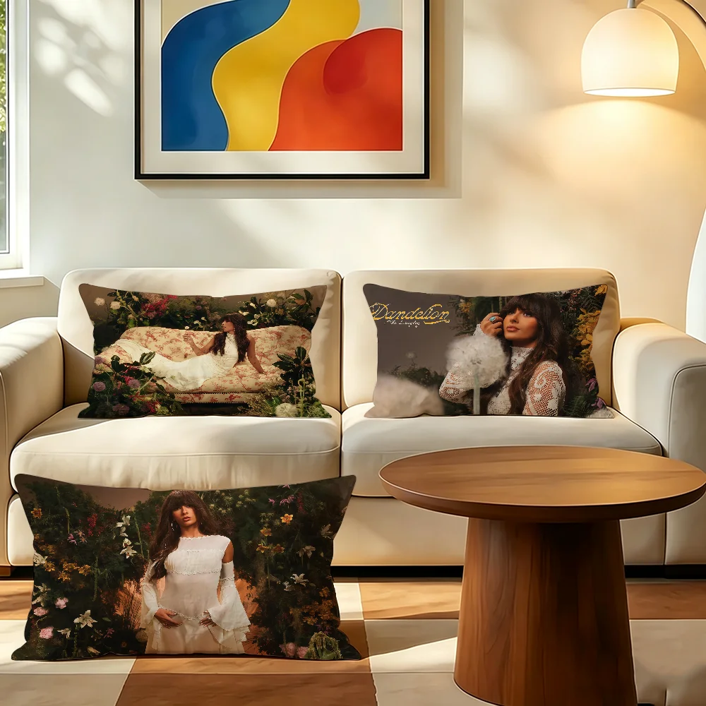 Singer E-Ella Langley Dandelion cushion cover Polyester Pillowcase Sofa Living Room Cushion Cover Bedroom Bedside or Home Decor