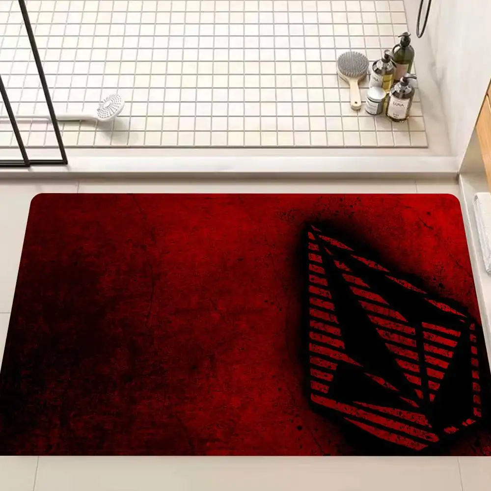 V-Volcom Fashion Room Mats Anti-slip Absorb Water Long Strip Cushion Bedroon Mat Household Carpets