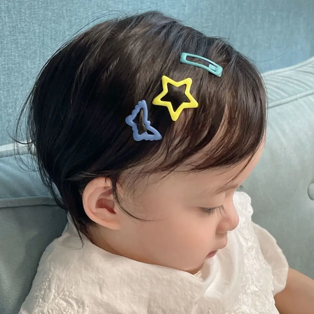 

Geometry Shape Candy Color Butterfly Korean Style Headwear Female Hair Accessories Children Hairpin Set Girl Baby Hair Clip