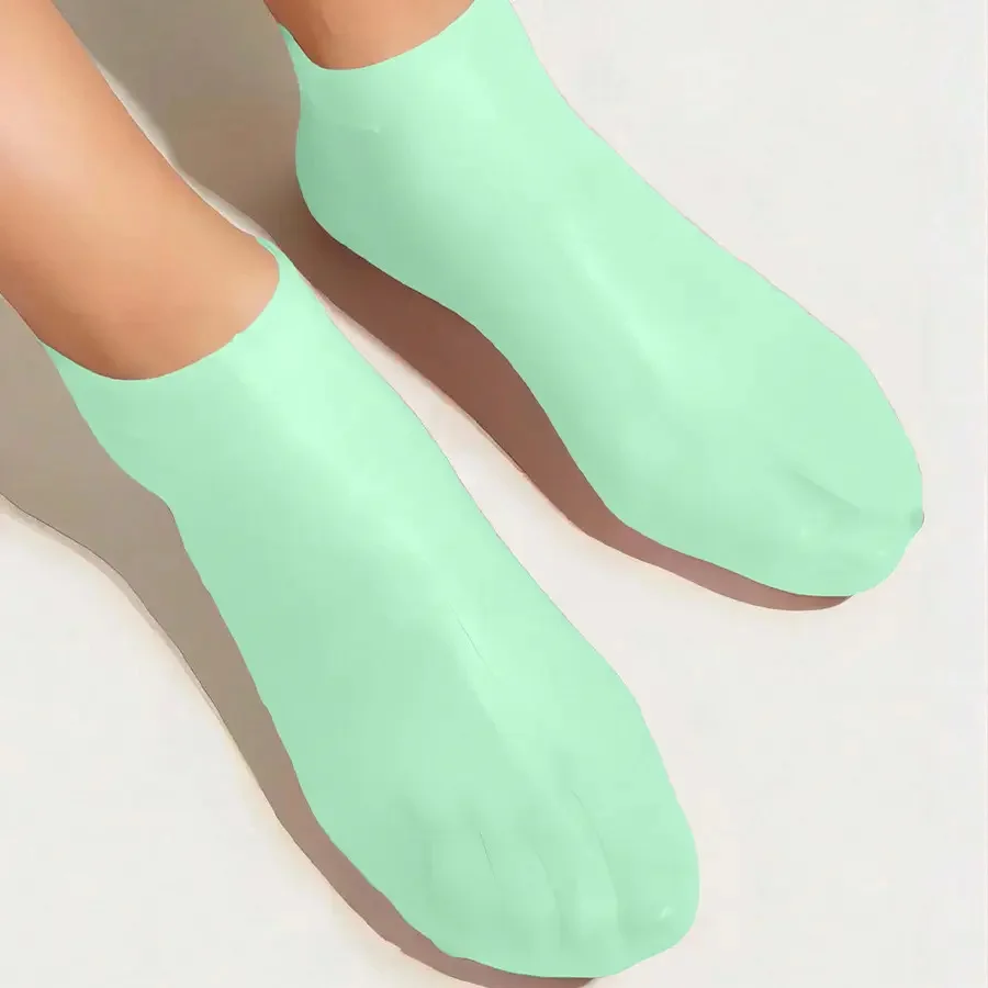 1 Pair Silicone Socks for Women’s Dry Cracked Feet Moisturizing Foot Care Socks Soft Breathable Ergonomic Design Pedicure Spa