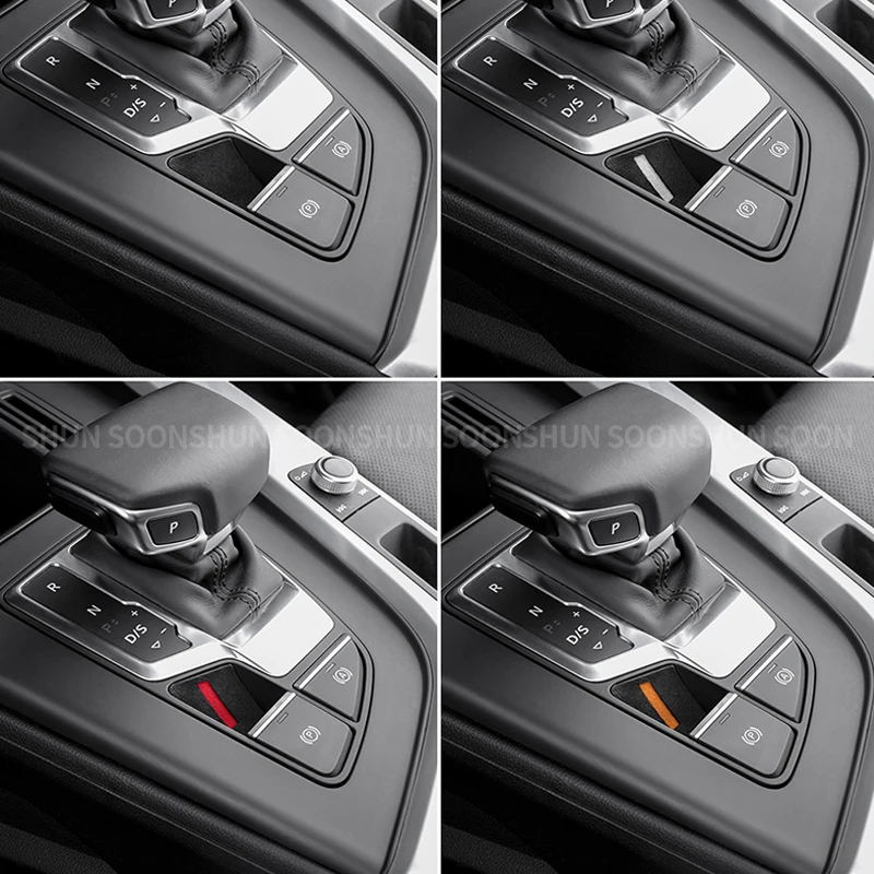 Interior electronic hand brake sticker gear central control decorative protective sticker for Audi A4 A5 Q5 A6 2019 2020 2021