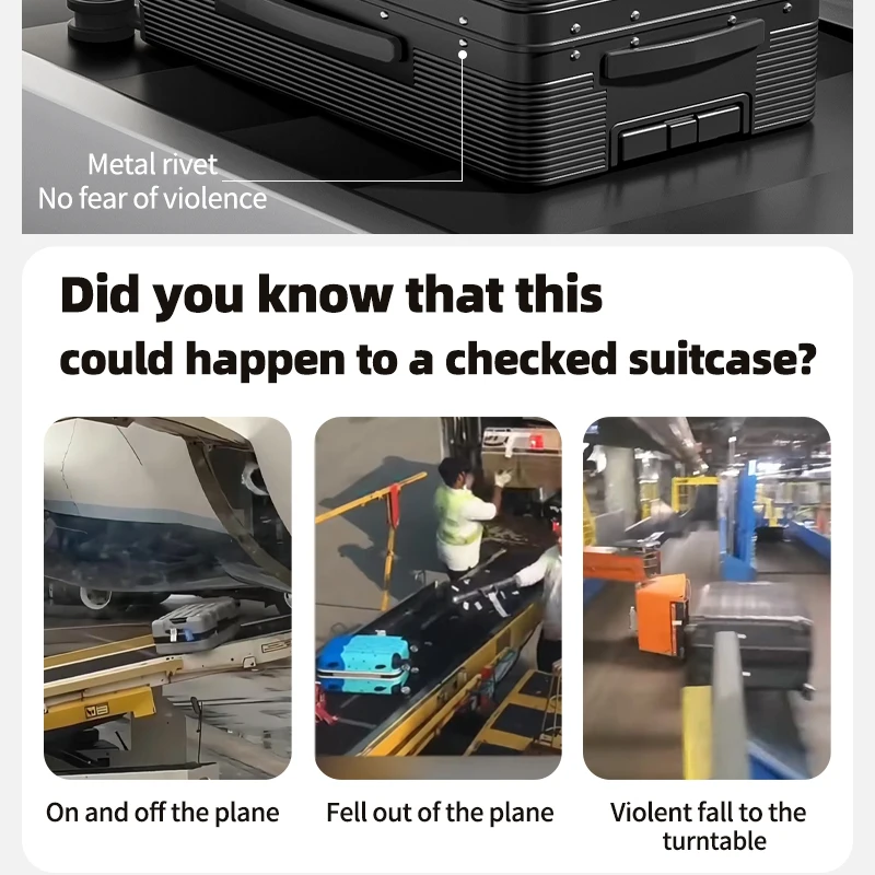 Bagaglio SUSHIMU con cerniera, valigia da trasporto da 20 pollici, baule da viaggio grande con ruota universale da 24 pollici,