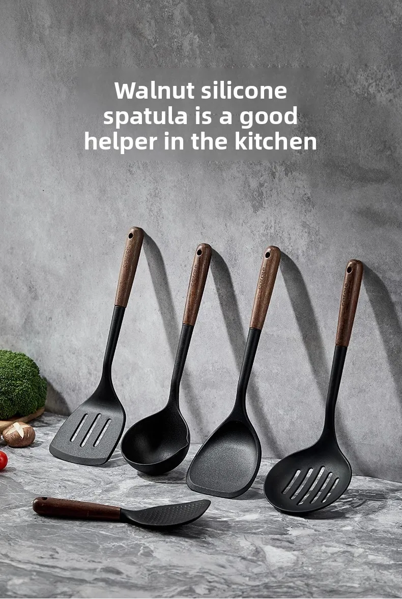 

Preferred silicone spatula, high temperature resistance in household kitchens, special frying spatula for non-stick pans