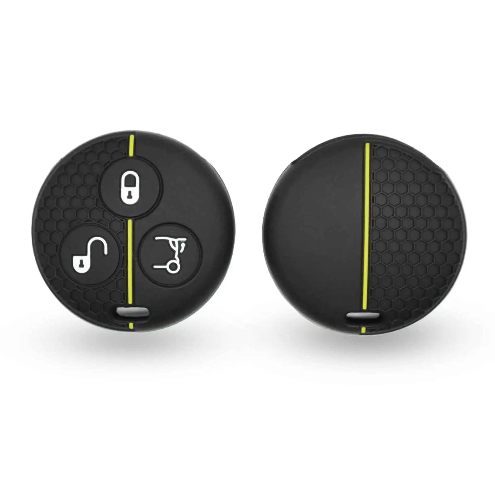 Porte-clés à distance en silicone pour Benz, Smart Roadster, Fortwo, Cross Blade, 6 City Coupé, Cabrio K Forfour, porte-clés, étui, support, 3 boutons