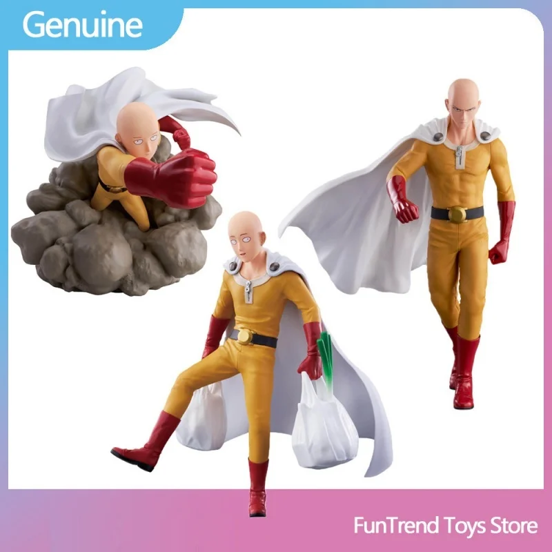 

В наличии Оригинальная коллекционная фигурка BANDAI BANPRESTO One Punch Man Сайтама Grandista из ПВХ, 27 см, модель персонажа аниме, игрушка, подарок