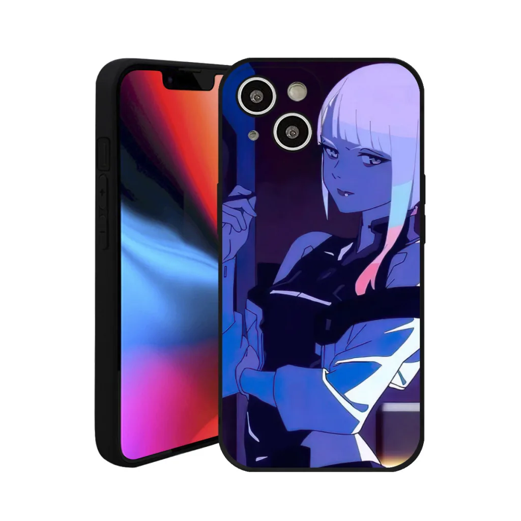 Phone Case For iPhone 15 Pro Max Silicone Shell Anime C_Cyberpunks