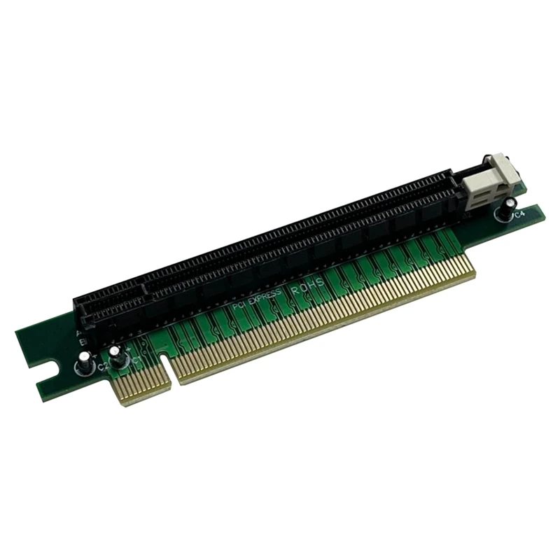 PCI-E 16X Riser Card, Pci-E, Pci-Express, 16X ao entalhe 16X, extensor do ângulo direito, peças do protetor, acessórios, 90 graus