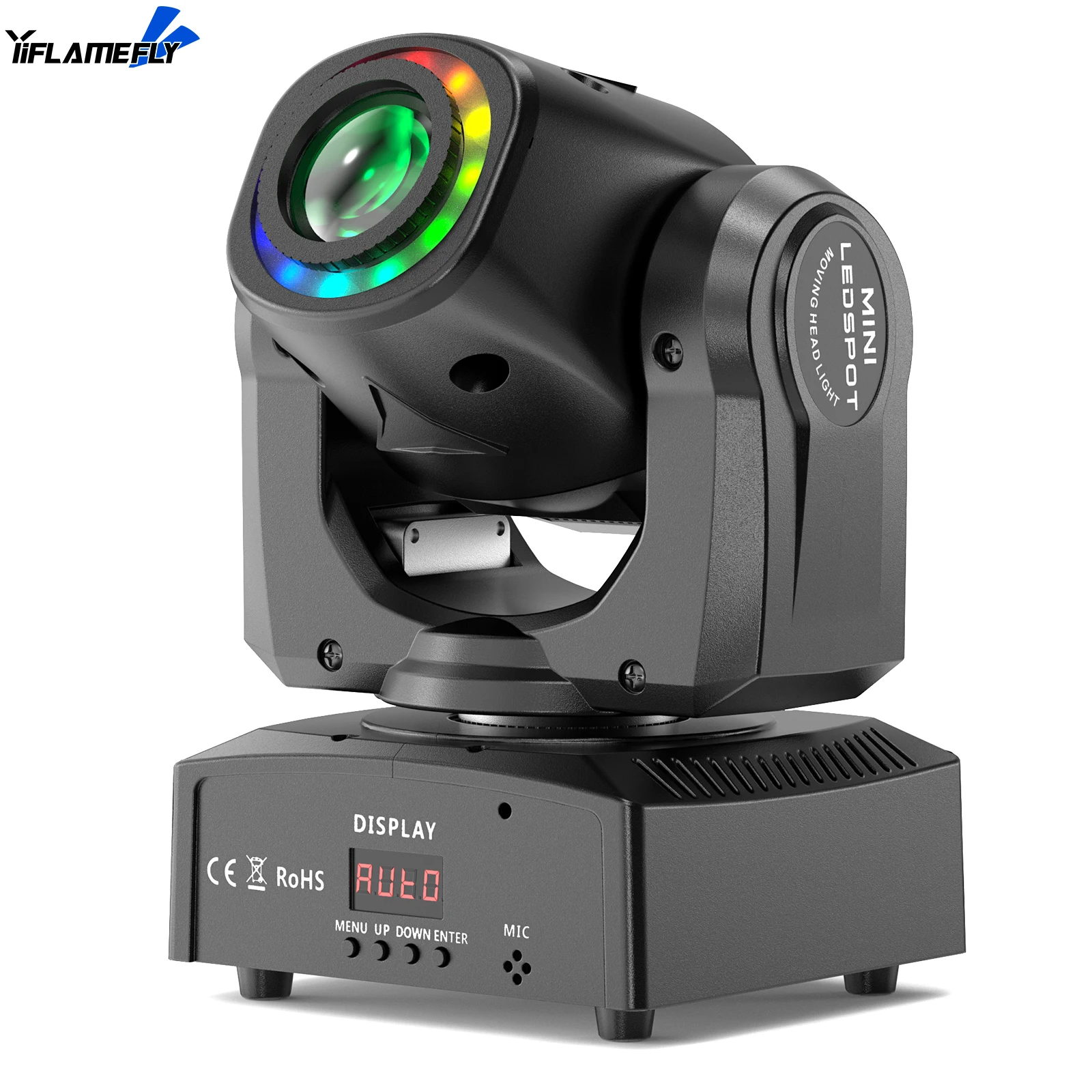 

Yiflamefly 100 Вт светодиодный луч с подвижной головкой, сценический эффект, освещение, 8 моделей, DMX512, мастер-ведьба для DJ-шоу, концертной вечеринки, КТВ