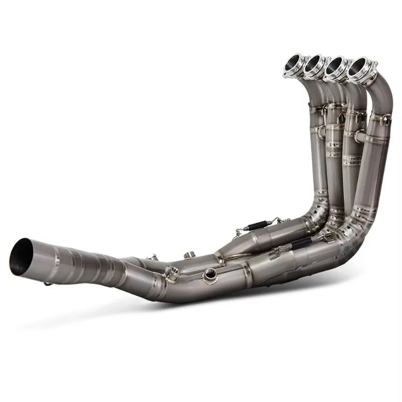 Forged Exhaust System For MotorcycleNew Gray Full Exhaust Line Kit For S1000RR 2019-2025 M1000R TC6 Titanium Header Front Link P