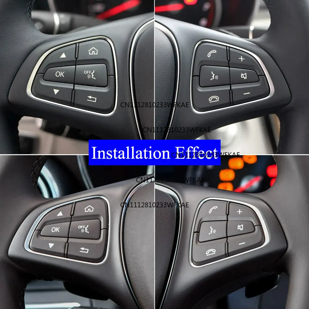 W205/253 12-Piece Multi-Function Steering Wheel Button for Mercedes-Benz C-Class/GLC-Class C180/200