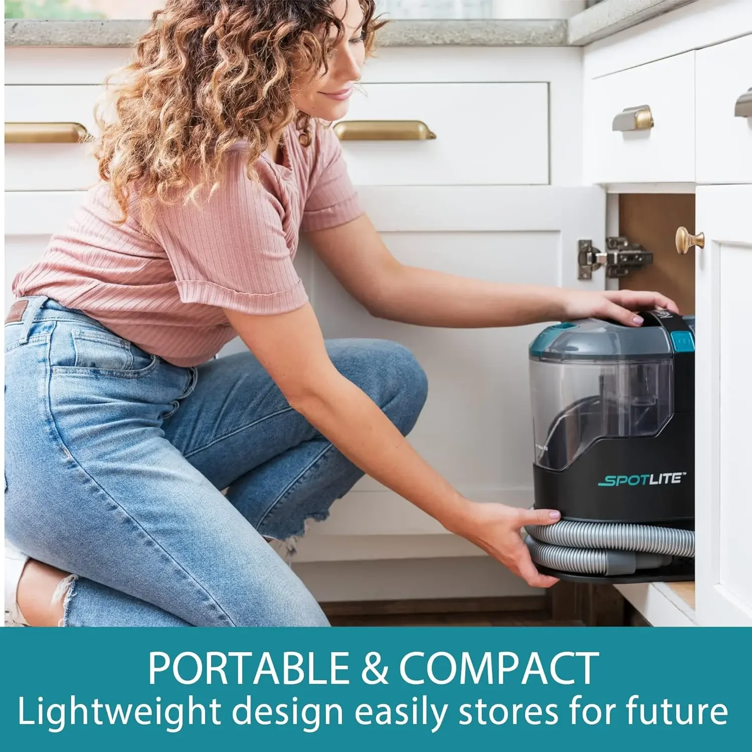 منظف بقع السجاد المحمول Kenmore KW2001 SpotLite ومزيل بقع الحيوانات الأليفة، شفط قوي 17 كيلو باسكال مع أدوات متعددة الاستخدامات