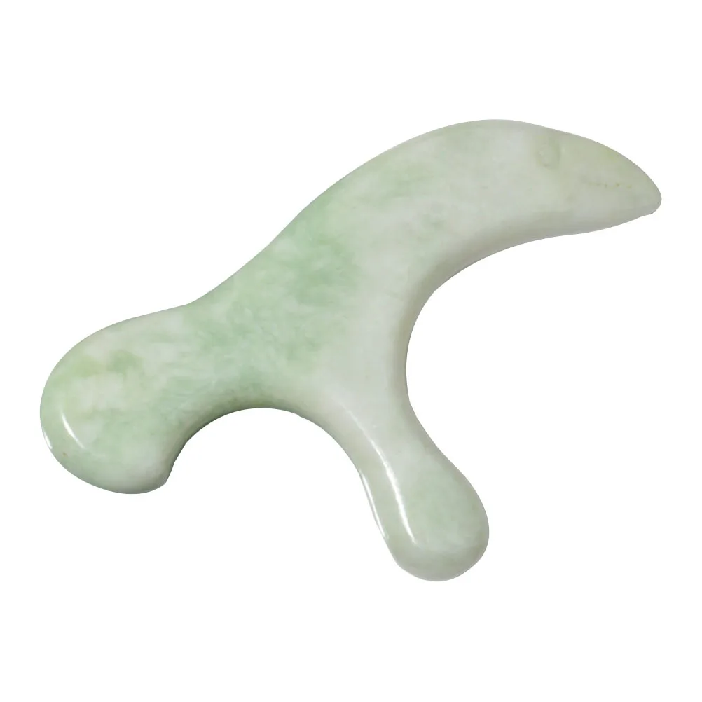 

1 шт., массажная штанга для ног из натурального нефрита, эргономичный дизайн, компактный размер, многоцелевая, безопасная, практичная массажная штанга для ног