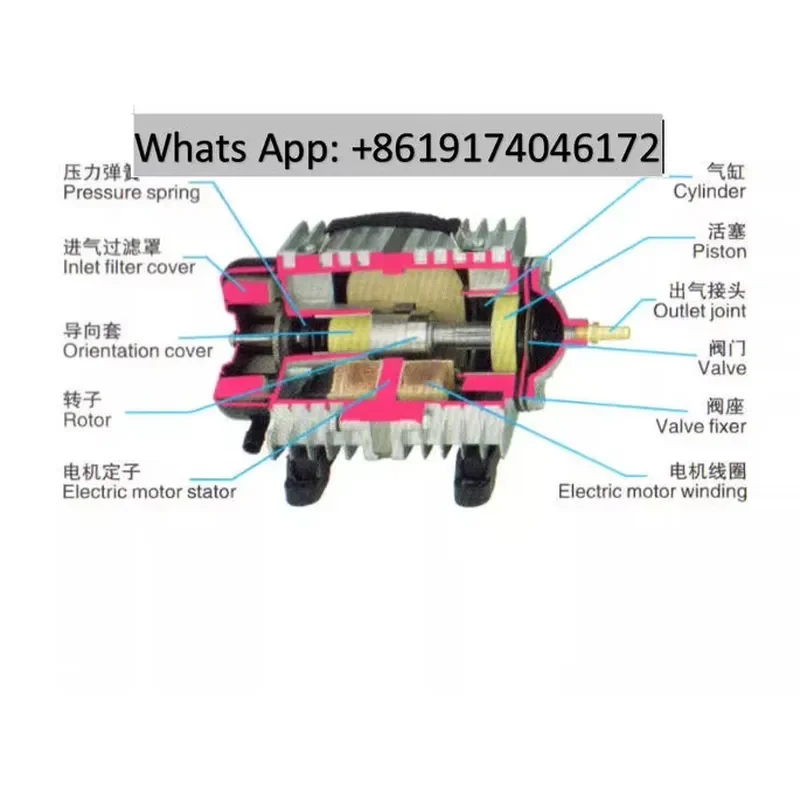 200W ACO-010 Aquaculture Farming Seafood Pond Fish Aquarium Aerator Electromagnetic Oxygenation Air Pump