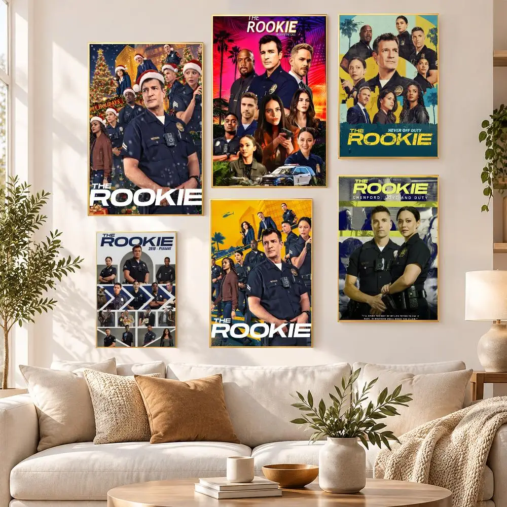 Film Series Movie Comedy The Rookie Poster HD Waterproof PP Self Adhesive Aesthetic Bedroom Dorm Gaming Room Home Decor Gift