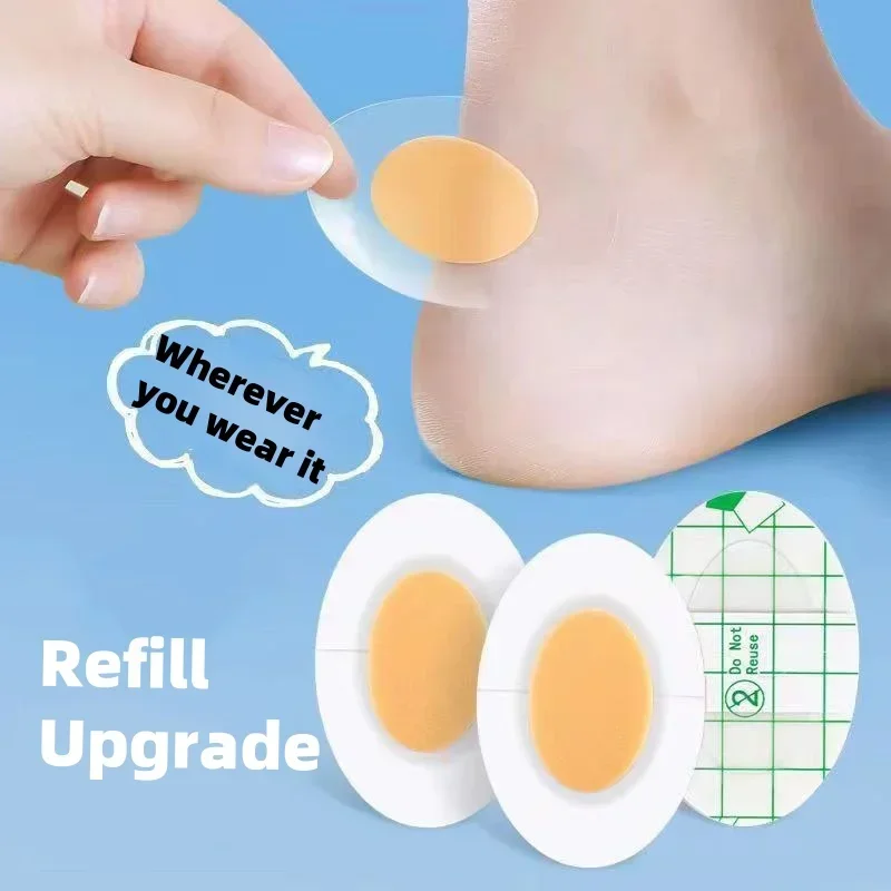 10PCS Hydrocolloid Cushion Pads Pain Stickers Foot Care Adhesive Relief Shoe Stickers Liners High Heel Silicone Stickers