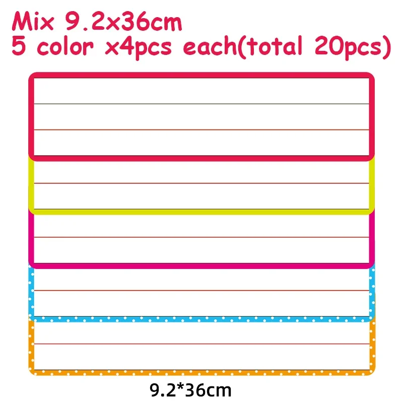 23 36 48cm Erasable Rewritable Whiteboard English Alphabet Writing Sticker Classroom Learning Educational Teaching Aids