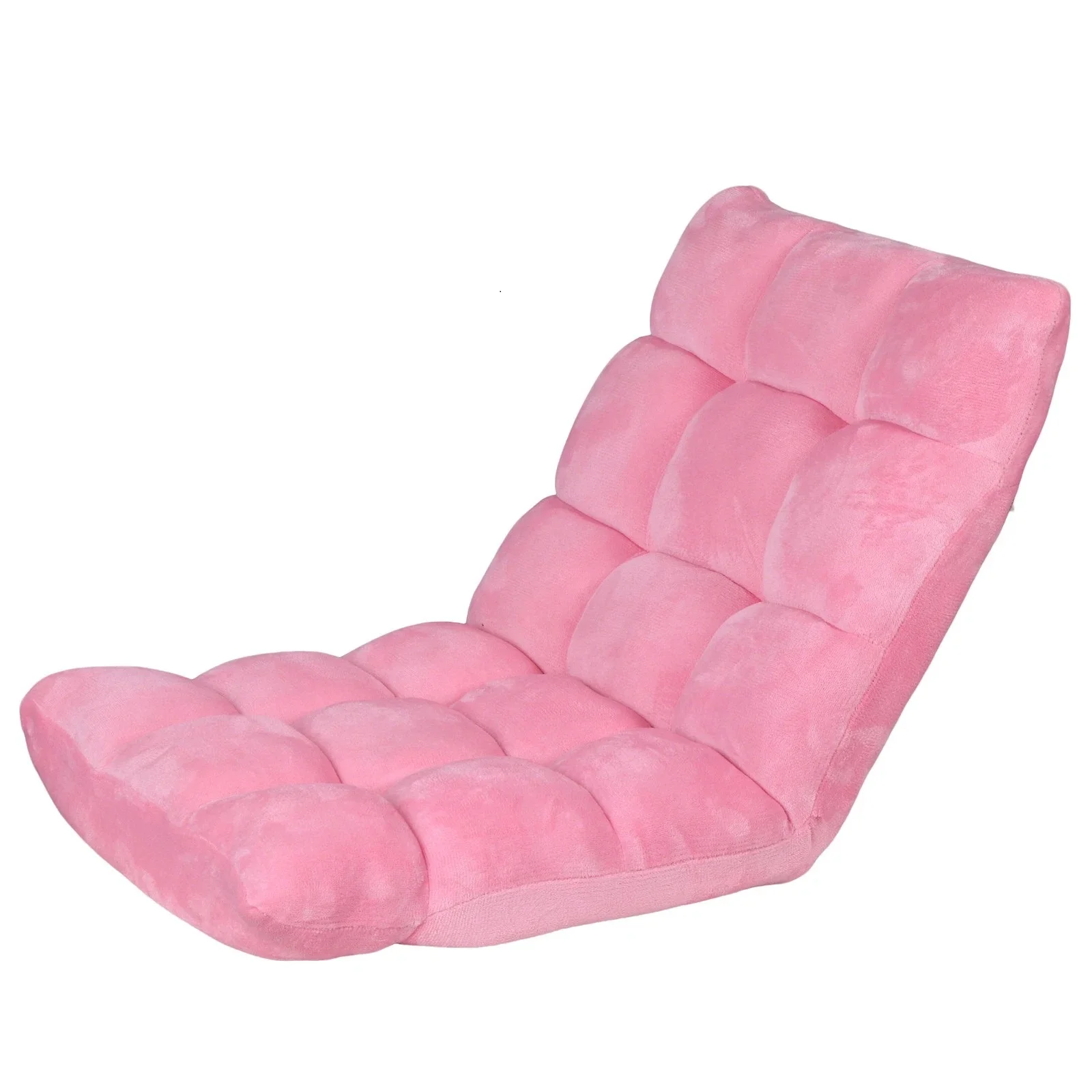Folding Floor Gaming Chair Sofa Lounger Bed Couch Recliner Lazy Seat Indoor Pink