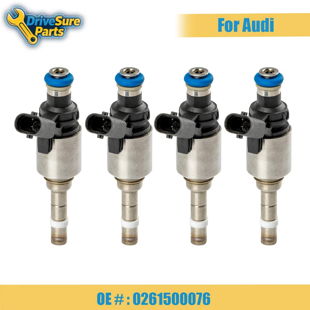 

1/4PCS 0261500076 New Fuel Injector For Audi A6 A8 Q3 Q5 VW Tiguan Golf GTI VI 6 2.0L TSI 09-13 06H906036G 0261500162 06H906036E