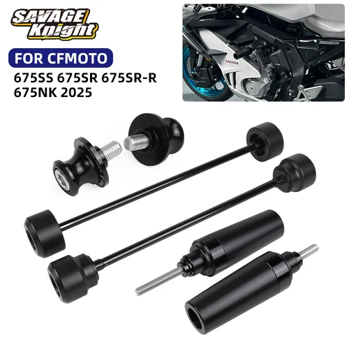 2025 675NK SR675 eje rueda deslizador marco deslizadores de choque para CFMOTO 675SS 675SR 675SR-R NK675 675 SR/NK/SS/SRR protección de carenado