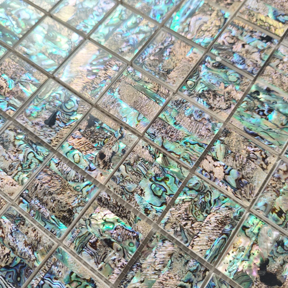 Deep Sea Abalone Shell Mosaic Decorative Background Wall For Bathroom Kitchen Living Room Entryway And Balcony