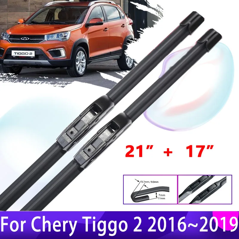 for Chery Tiggo 3x 2 2016~2019 2017 2018 MVM X22 DR3 Front Windscreen Windshield Wipers 2pcs Car Wiper Blade Car Accessories