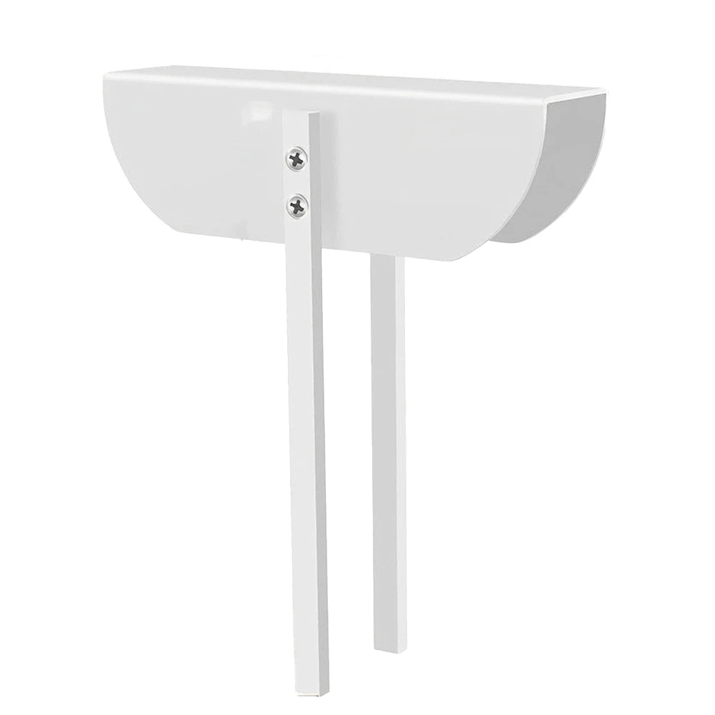 2pcs White Aluminum Alloy Folding Door Lock Dual Handle Safety Latch For Bifold Closet Cabinet Baby Proofing Hardware