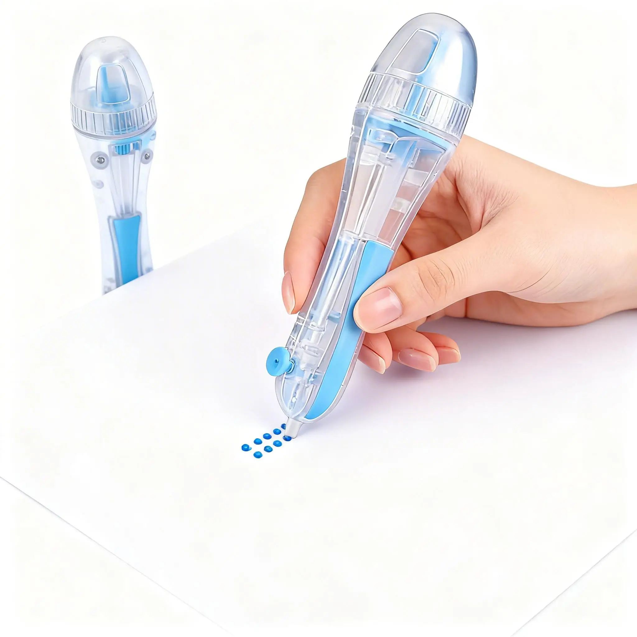 Automatic Bead Placement Pen Automatic Crafts Maker Perler Hama Beads Pen DIY Beads Craft Projects Press Bead Placement Tool