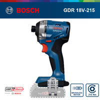 Bosch GDR 18V-215 Cordless Brushless Impact Driver Heavy Duty High Torque Electric Screwdriver Professional Electric Tools