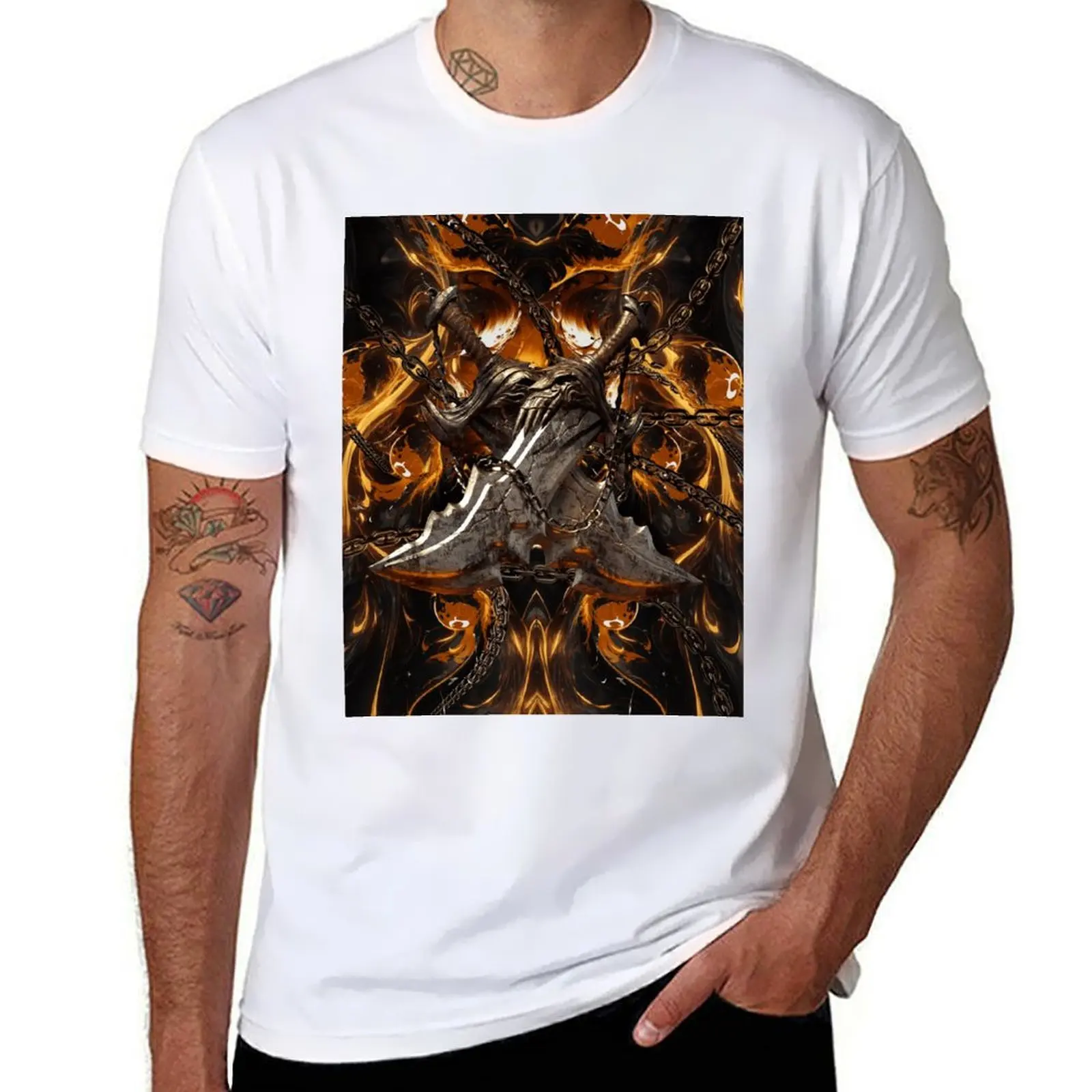 

blades of chaos T-Shirt t shirt man luxury t shirts designer T-Shirt