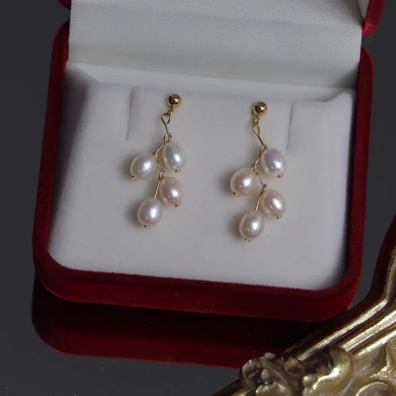 

6-7mm Freshwater Pearl Stud Earrings for Women 14k Gold-plated Pearl Earrings Jewelry Gift 2026 New Arrivals