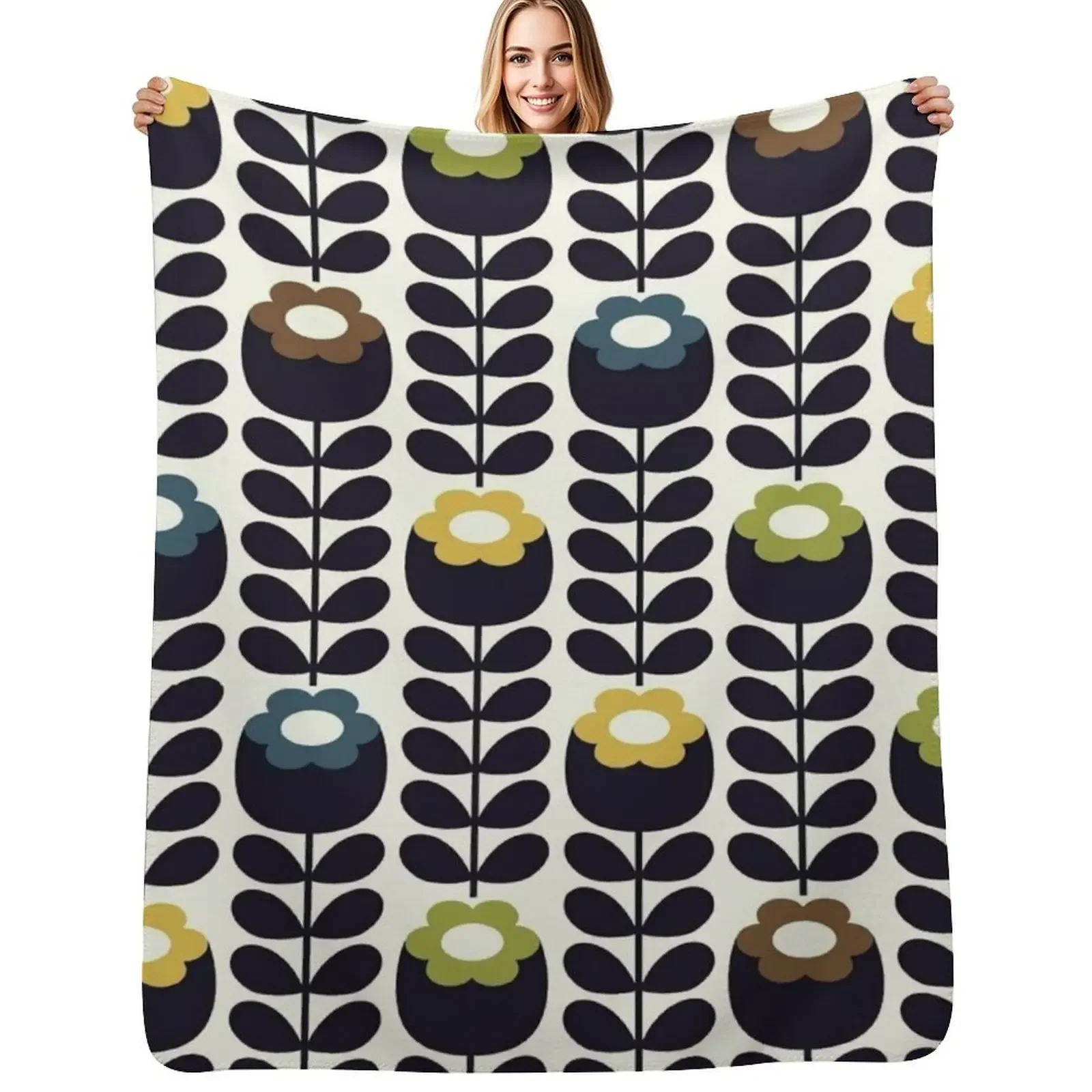 

ORLA KIELY Throw Blanket Large Sleeping Bag Travel Extra Large Throw Blanket