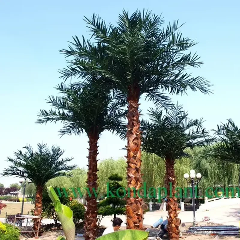 Outdoor Synthetic Coco Palm Trees Coconut Trees with Plastic Fruits for Outdoor Decor