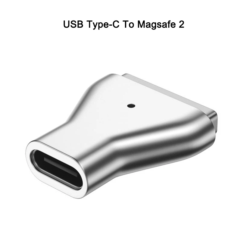 

Магнитный адаптер USB PD типа C Для Magsafe 2 MacBook Pro, переходник с вилкой, USB C гнездовой адаптер для быстрой зарядки