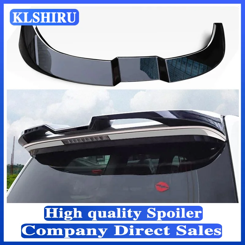 For Toyota Cruiser Prado 2010-2021 ABS Plastic Black White Color Rear Roof Spoiler Wing Trunk Lip Boot Cover Car Styling