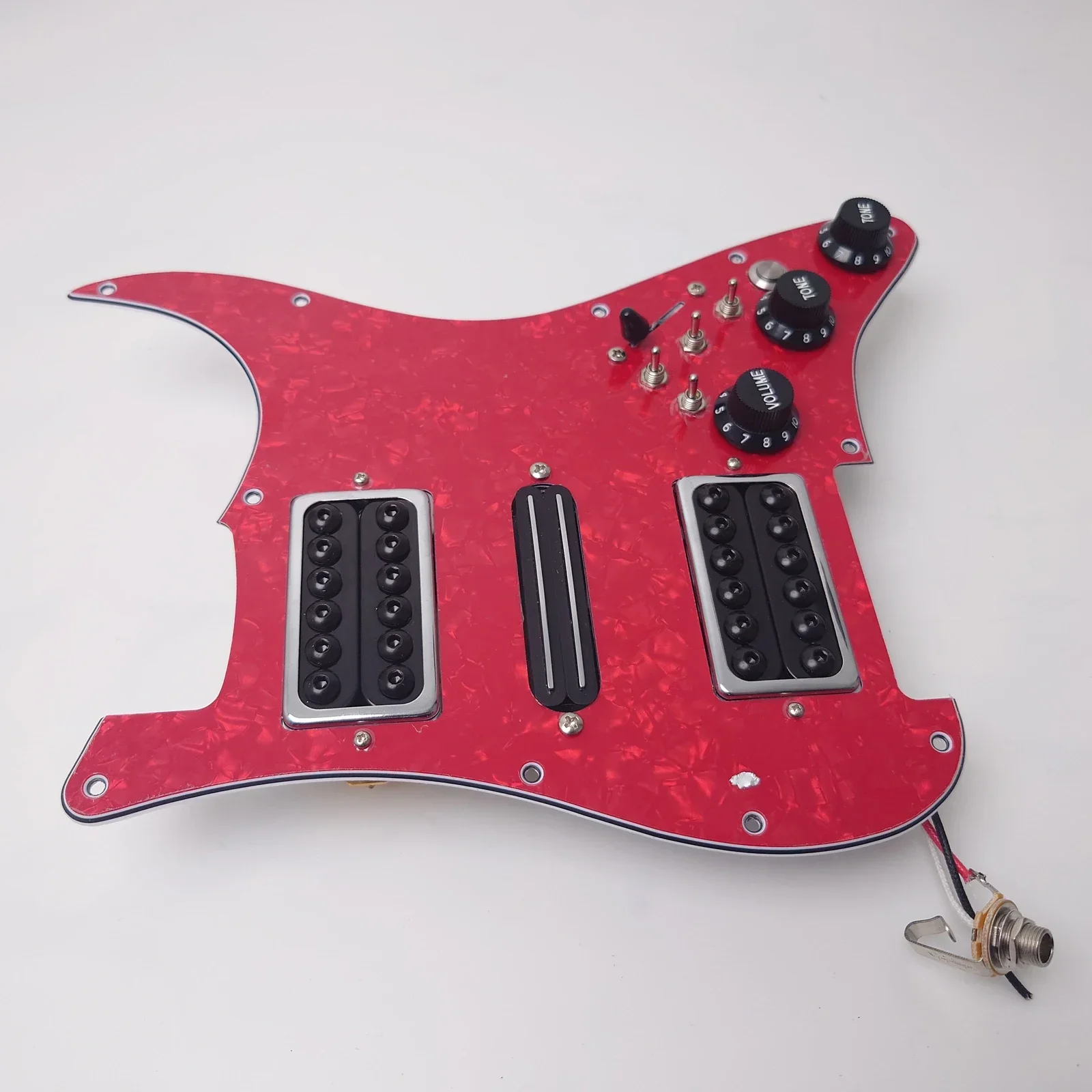 Guitar Prewired Loaded Pickguard with Kill Switch Coil Splitting HSH Humbucker Pickups Set for ST Electric Guitar