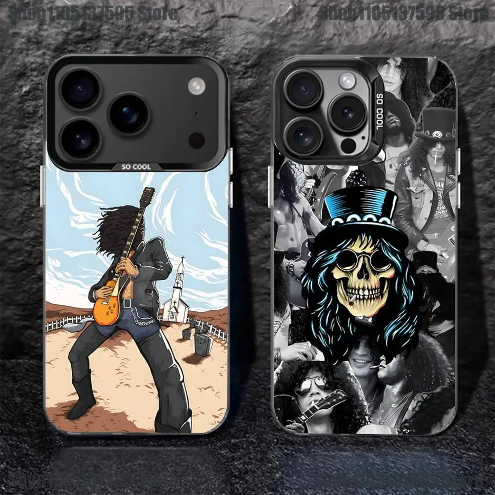 

Band G-Guns N Roses Phone Case For iPhone 17,16,15,14,13,12,11,Pro,XS,Max,Plus,Mini,SE Black Candy Matte Shockproof Cover