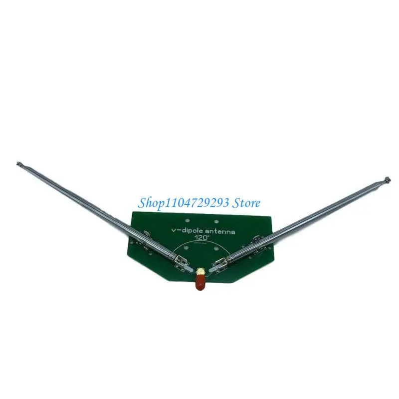 Y2GD 78M-1GHz Frequency Receive 137MHz Positive V Horn Antenna Rod V-dipole SMA Cable