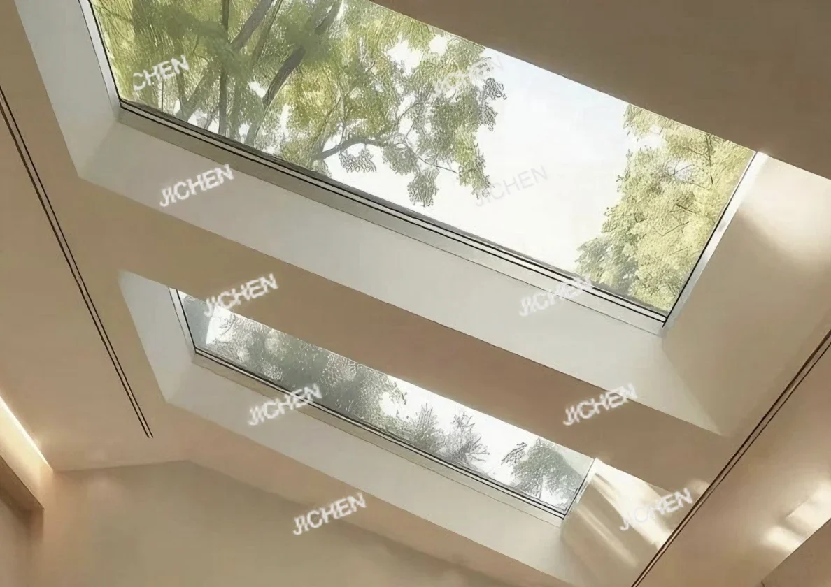 

Автоматические электрические светонепроницаемые жалюзи из алюминиевого сплава на заказ для мансарды/подвала, с функцией автоматического открывания